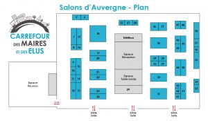 Carrefour des maires et des élus -Plan